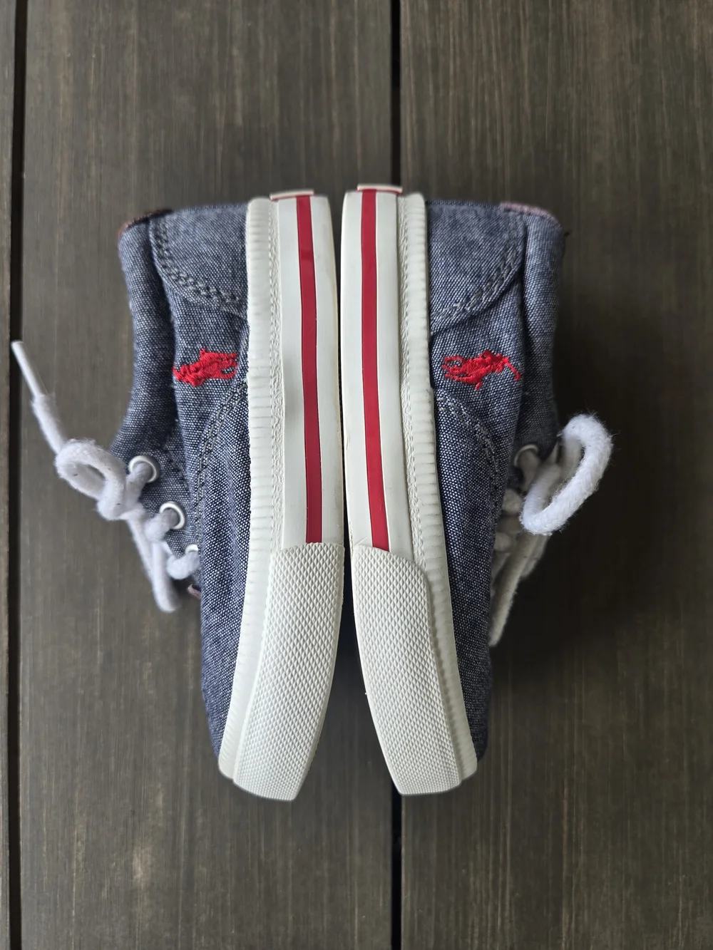 Polo Ralph Lauren Toddler Boys Vaughn Canvas Sneakers Grey Size 6T